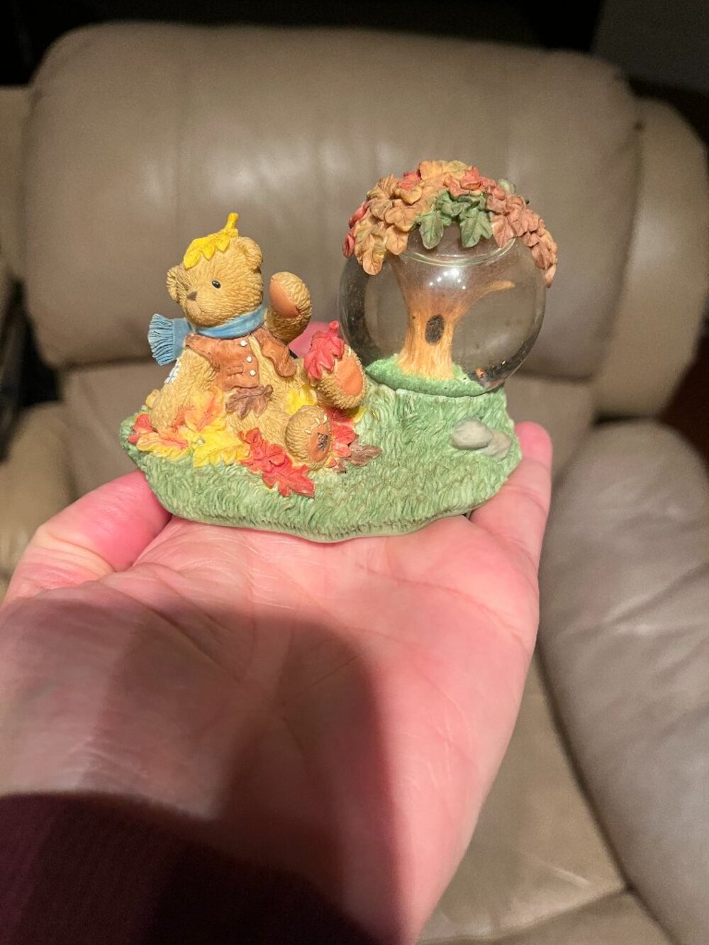 2001 Rare Vintage Cherished Teddies Exclusive Mini Waterball